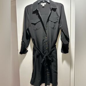 Motherhood Maternity button down dress with belt size small